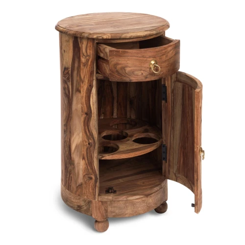 Бар Бомбей -1769   палисандр, 76,5хD45см, Natural tinted (натуральный тонированный)