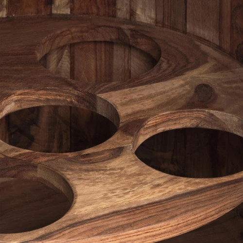 Бар Бомбей -1769   палисандр, 76,5хD45см, Natural tinted (натуральный тонированный)