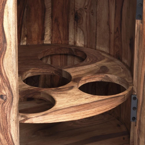 Бар Бомбей -1769   палисандр, 76,5хD45см, Natural tinted (натуральный тонированный)