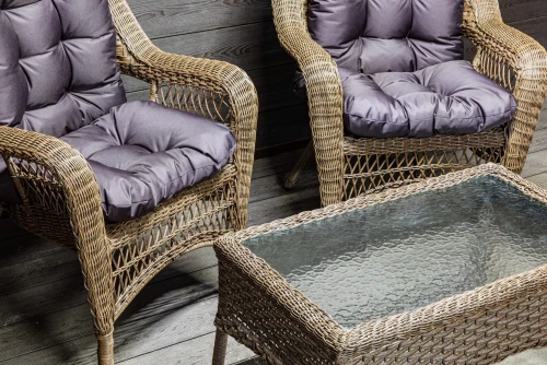 Комплект мебели из искусственного ротанга Мэдисон (Medison) Balcony Set с подушками на сидение и спинку