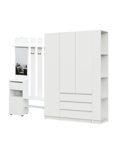 Прихожая Бали, Белый. Комплект 8