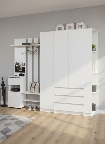 Прихожая Бали, Белый. Комплект 8