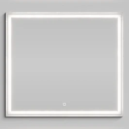 Зеркало Лайт 90, Мрамор Белый софт тач 4044-2
