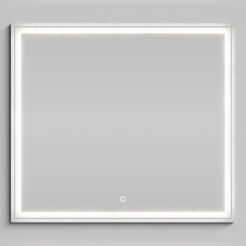 Зеркало Лайт 90, Мрамор Белый софт тач 4044-2