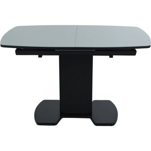 Стол «Будапешт» 130x80 стекло серое, черный