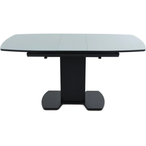 Стол «Будапешт» 130x80 стекло серое, черный