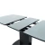Стол «Будапешт» 130x80 стекло серое, черный