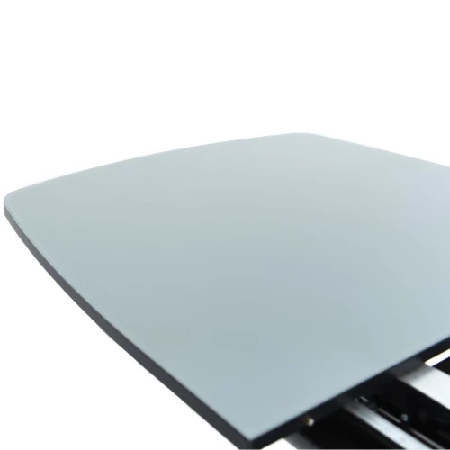 Стол «Будапешт» 130x80 стекло серое, черный