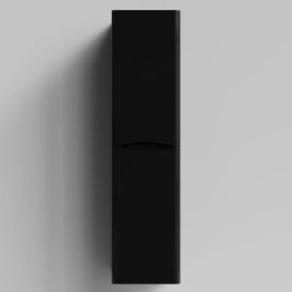 Пенал Адель 35 (2 двери) подвесной, черный глянец, правый