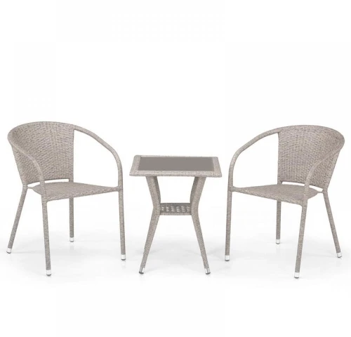 Комплект плетеной мебели T25C/Y137C-W85 Latte (2+1)