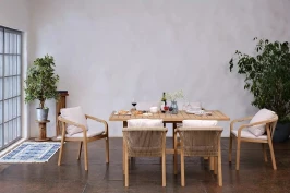 Обеденная группа из акации RIMINI M со столом 170 см  Joygarden