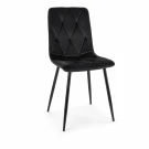 Стул SIGNAL TOM Velvet Bluvel 19 черный/черный