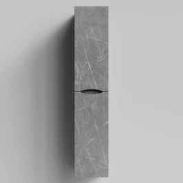 Пенал Лайт 30 подвесной, Мрамор Серый софт тач ПВХ 4044-1, правый