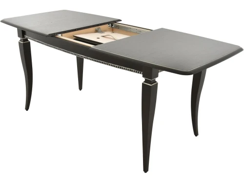 Стол «Сибарит» 140x80, эмаль черная с серебром