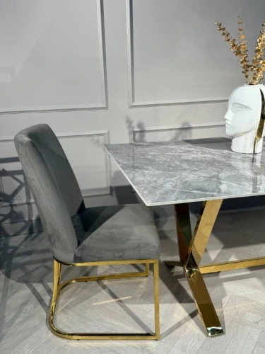 Стол обеденный Дориан DT-2853.1, 180х90х75 см, серый мрамор