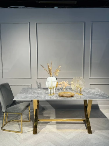 Стол обеденный Дориан DT-2853.1, 180х90х75 см, серый мрамор