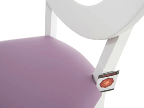 Стул «Коломбо-2» Нитро пурпл, эмаль белая
