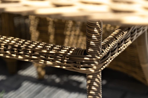 "Неаполь" обеденная группа плетеная из искусственного ротанга, цвет соломенный beige