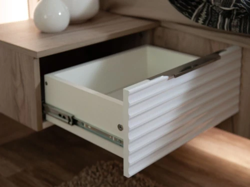 Спальня «Джулия» 3 дв шк, Крафт серый/белый глянец