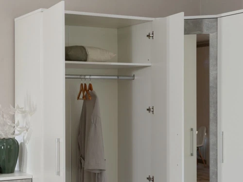 Спальня «Аврора» 2дв шк, Белый/Ателье светлый