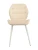 DC829 Стул мягкий, БЕЖЕВЫЙ#G62-03 велюр, каркас металл белый КРУГЛЫЙ