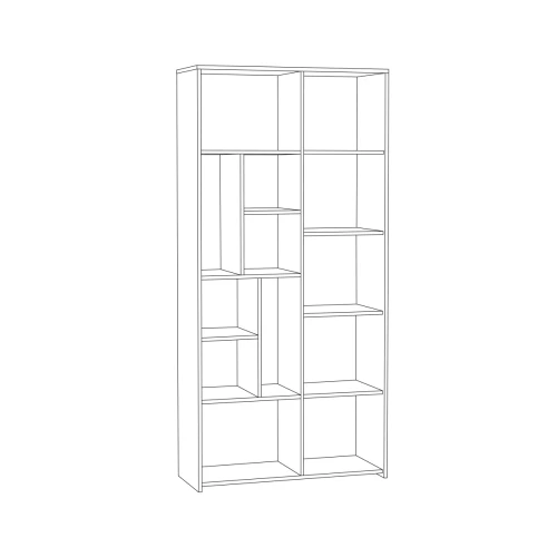 Шкаф-стеллаж 13.206 Трувор Дуб Гранж Песочный, Интра