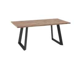 Стол Лофт Люкс 180 Дуб Веллингтон, Черный