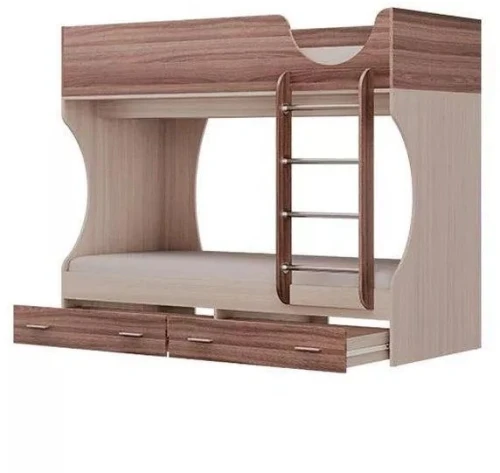 Кровать двухъярусная Д2 ясень шимо темный/светлый