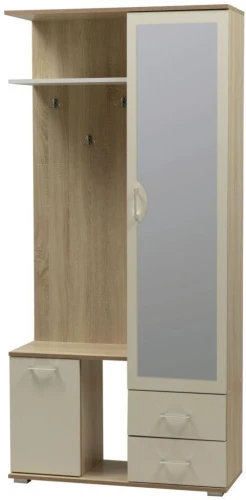 Прихожая Кармен-1 Дуб Сонома/Белый