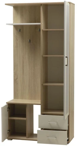 Прихожая Кармен-1 Дуб Сонома/Белый