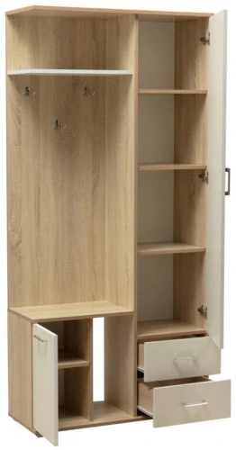 Прихожая Кармен-1 Дуб Сонома/Белый