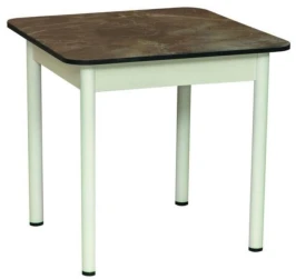 Стол Аппетит квадратный 55.01 Белый/Мрамор черный