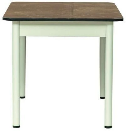 Стол Аппетит квадратный 55.01 Белый/Мрамор черный