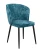 Стул DikLine 347 M19 бирюза, ножки черные