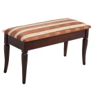 Банкетка Вивальди М с ящиком средне-коричневый, ткань полоса коричн. Банкетка Вивальди М с ящиком средне-коричневый, ткань полоса коричн.