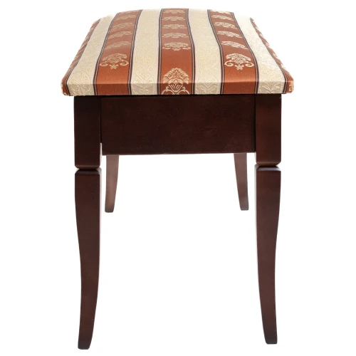 Банкетка Вивальди М с ящиком средне-коричневый, ткань полоса коричн.