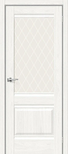 Межкомнатная дверь экошпон mr.wood Прима-3 White Dreamline White Сrystal