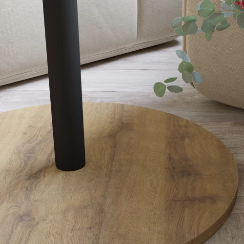 Стол журнальный Кат дуб вотан/черный