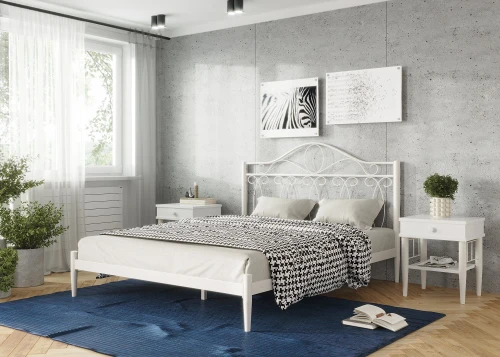 Кровать ЭЛЕГИЯ 140, белый