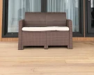 Двухместный диван LANA коричневый
