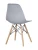 GH801/DC111 Стул пластиковый, СЕРЫЙ#5902, каркас бук