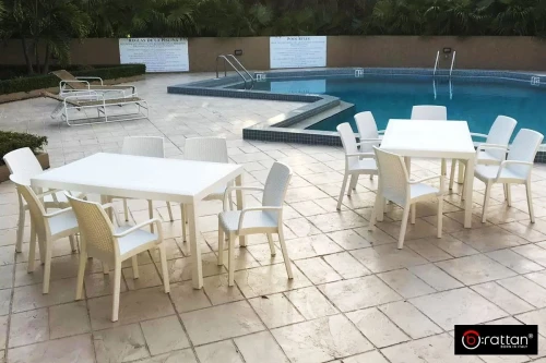 Стул B:rattan INDIANA с подлокотниками, белый