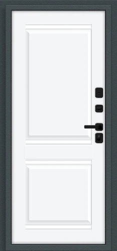 Входная дверь BRAVO Некст МФ/SBlack Старк антрацит/White Silk