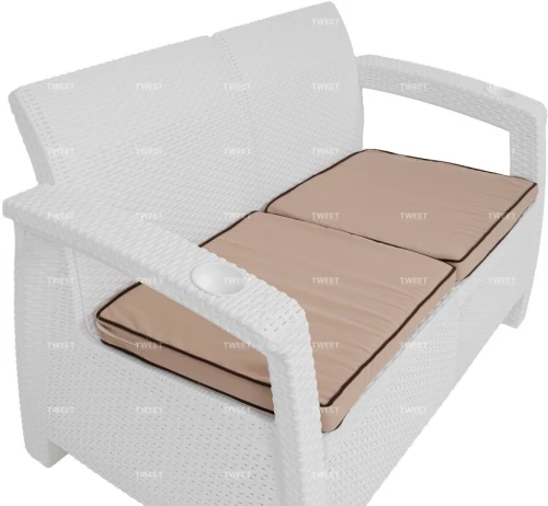 Мебель Tweet Диван 2-х местный, белый