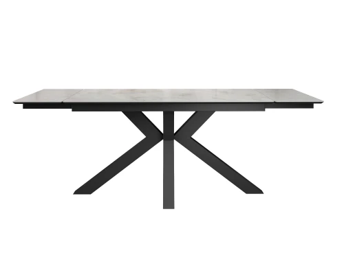 Стол DikLine SFE140 Керамика Italian Grey (глянец серый)/подстолье черное/опоры черные (2 уп.)