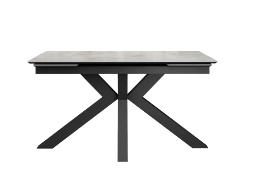 Стол DikLine SFE140 Керамика Italian Grey (глянец серый)/подстолье черное/опоры черные (2 уп.)