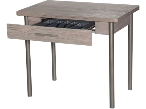 Стол М20 ДП1-02-05 900(1200)*600, ЛДСП:Дуб Навара, Н/стола (Металлик)