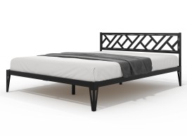 Кровать КМД 47 АЙРИС 1600, черный