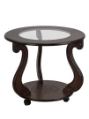 Стол журнальный Грация (С) на колесах темно-коричневый