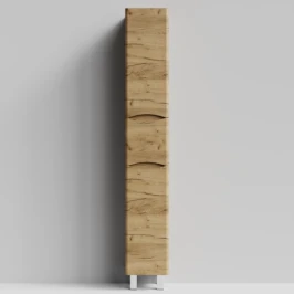 Пенал Адель 30 (1 ящик, 2 двери) напольный, Дуб Тортуга ПВХ 2357-43, правый, бельевая корзина